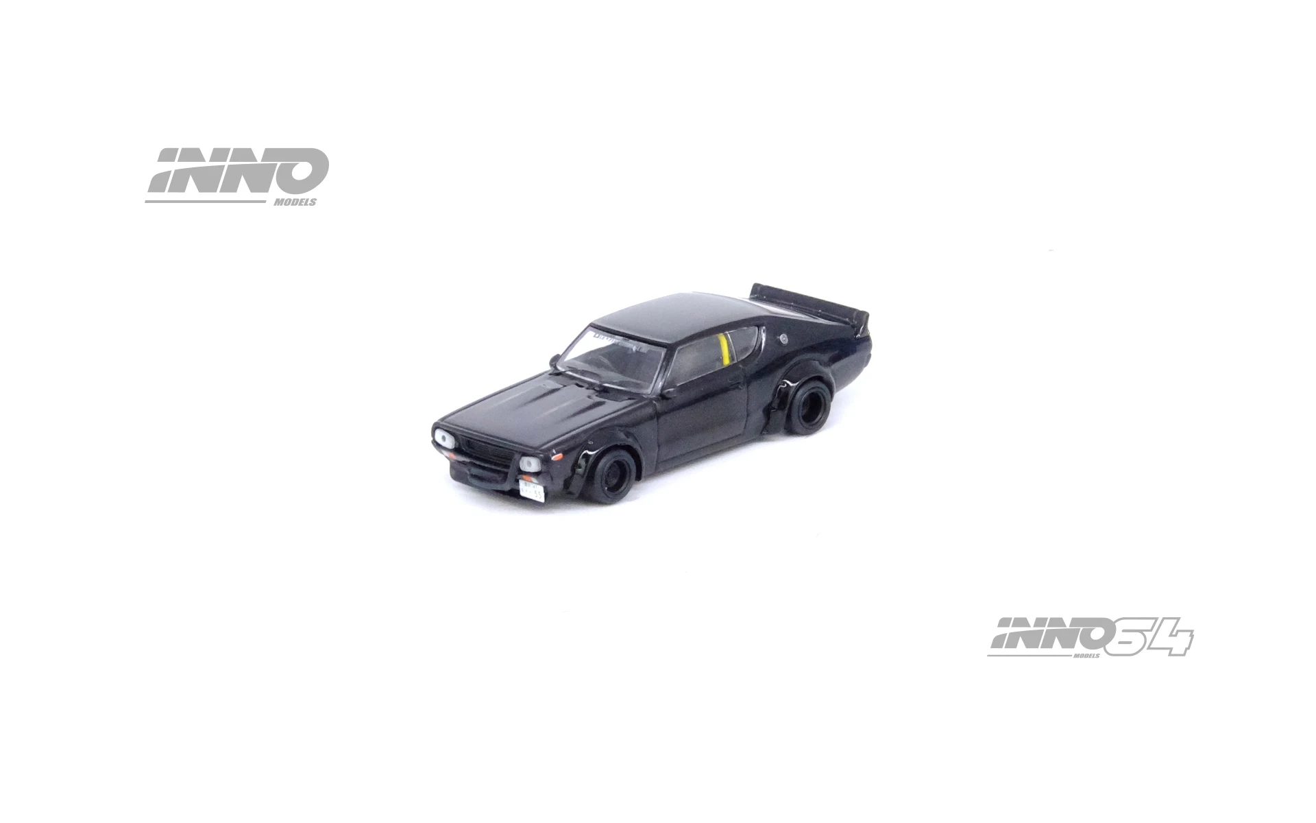 **Pre-order **INNO 1:64  SKYLINE 2000 (KPGC110) KENMERI Black Diecast Model Car