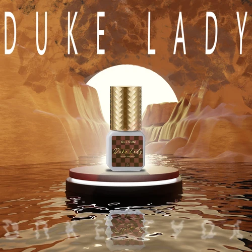 Glesum Duke Lady pegamento de secado rápido, extensión de pestañas de visón falso, pestañas individuales, pestañas postizas artificiales