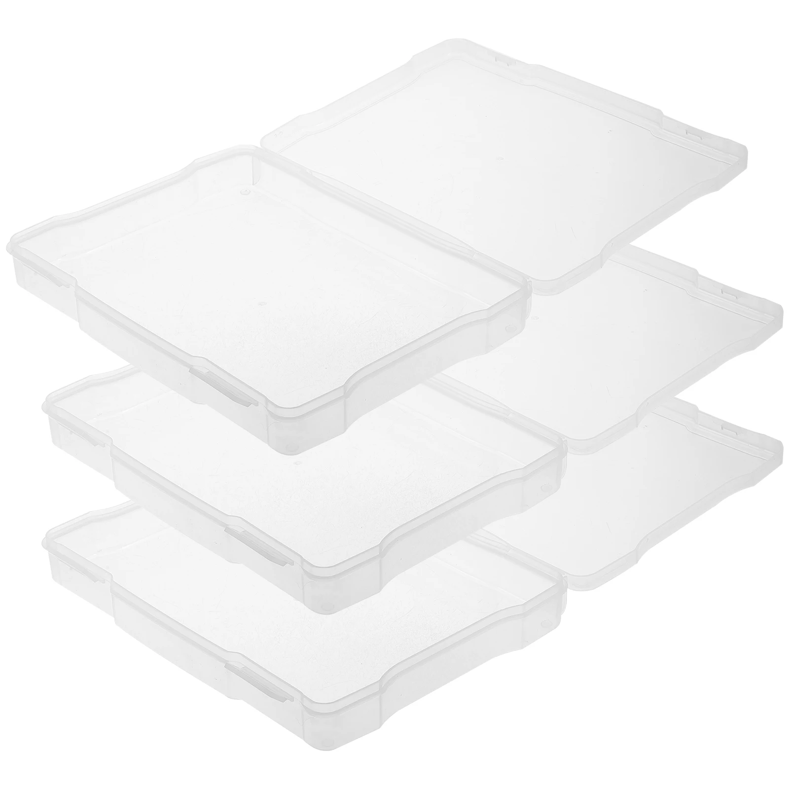 3 Pcs Photo Storage Box PP Plastic Container Compact ganizer Tidy Holder for Photos Postcards Cards Beads Nuts Screws Small