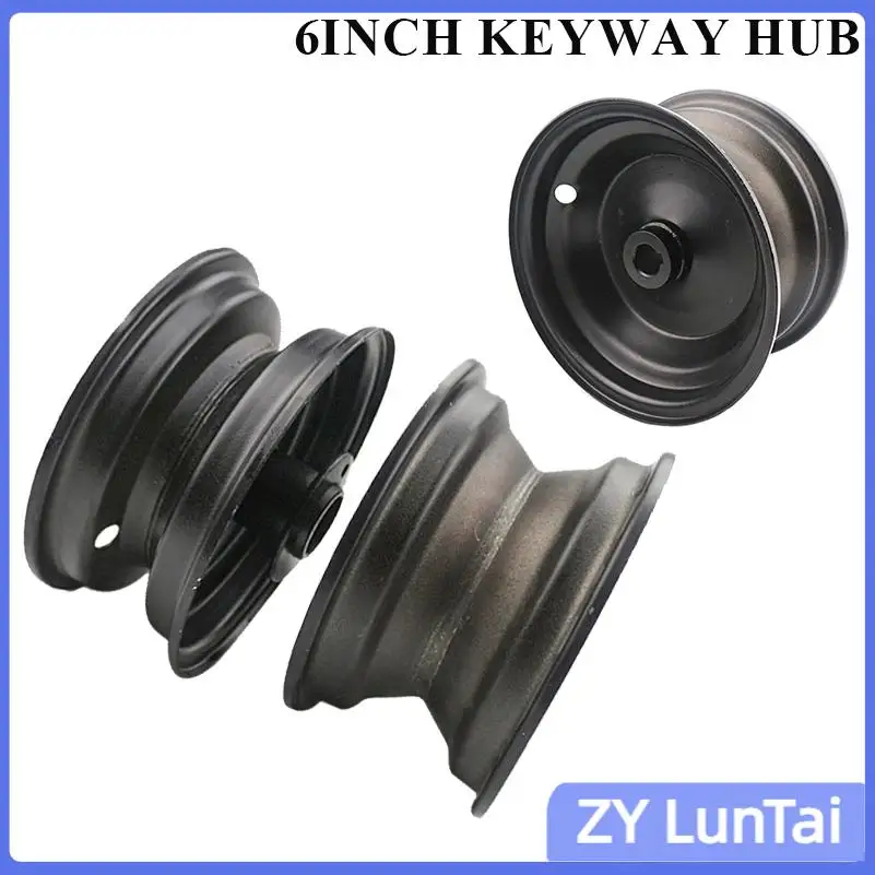 Go Karting 6 inch Iron Wheel 16mm Or 19mm Hole Rim For 13x5.00-6 145/70-6 Off-Road ATV QUAD Buggy Mower Spare Parts Accessories