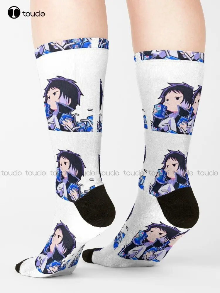 Wan Akutagawa Socks Softball Socks Personalized Custom Unisex Adult Teen Youth Socks Street Skateboard Socks Custom Gift Funny