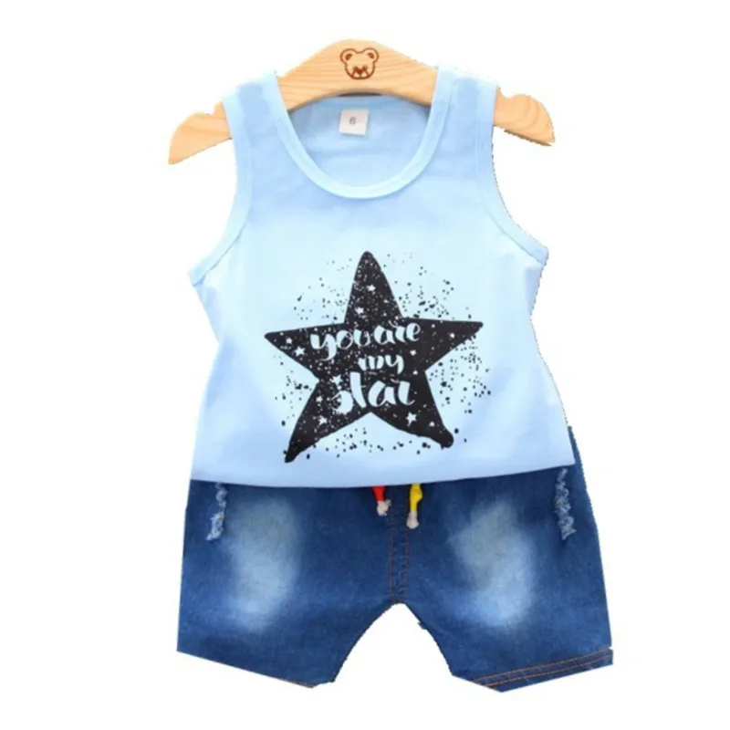 New Summer Baby Girls Clothes Children Boys Fashion Vest Shorts 2Pcs/Sets Toddler Casual Costume Infant Outfits Kids Tracksuits