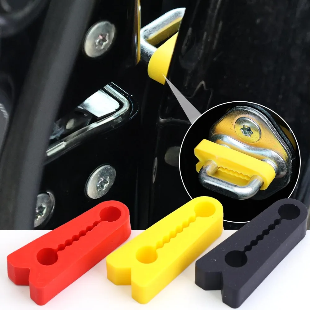 100/10pcs Soft Silicone Auto Door Lock Damper Buffer Pad Shock Absorber Anti Noise Soundproof Gasket Protection Sticker