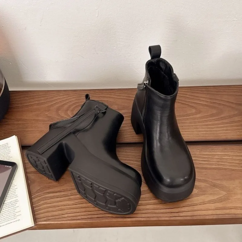 جديد جولة تو الجانب سستة منصة عدم الانزلاق مزاجه كتلة كعب الجوارب الشتاء الأحذية القطنية