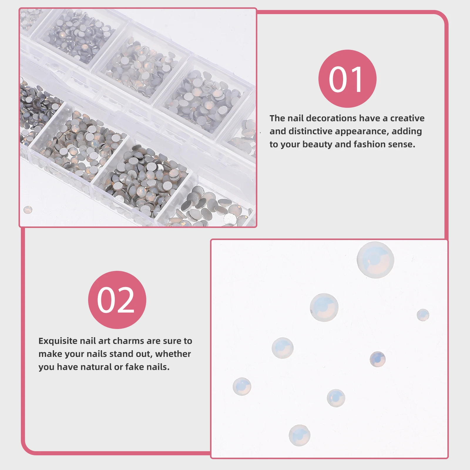 

12 Pieces Nail Decorations Set Long Strip DIY Phone Case Beauty Accessories Creative Fashion Natural Fake Nails Mini