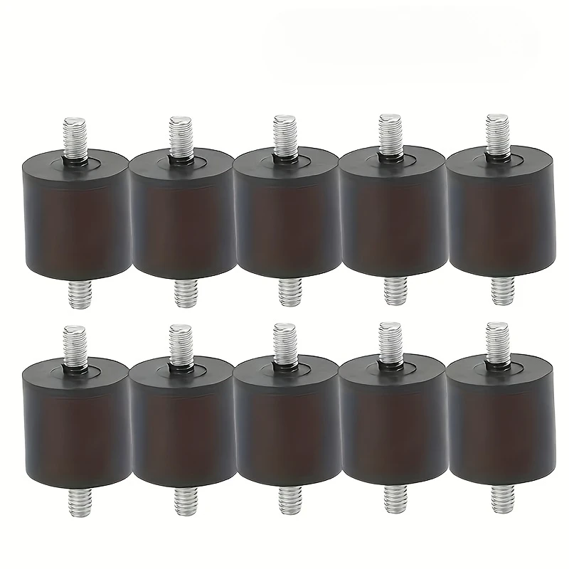 10Pieces M8 Rubber steel bracket - air compressor、Water Pump、Vibration isolators and dampers for welding machines,Durable screw-