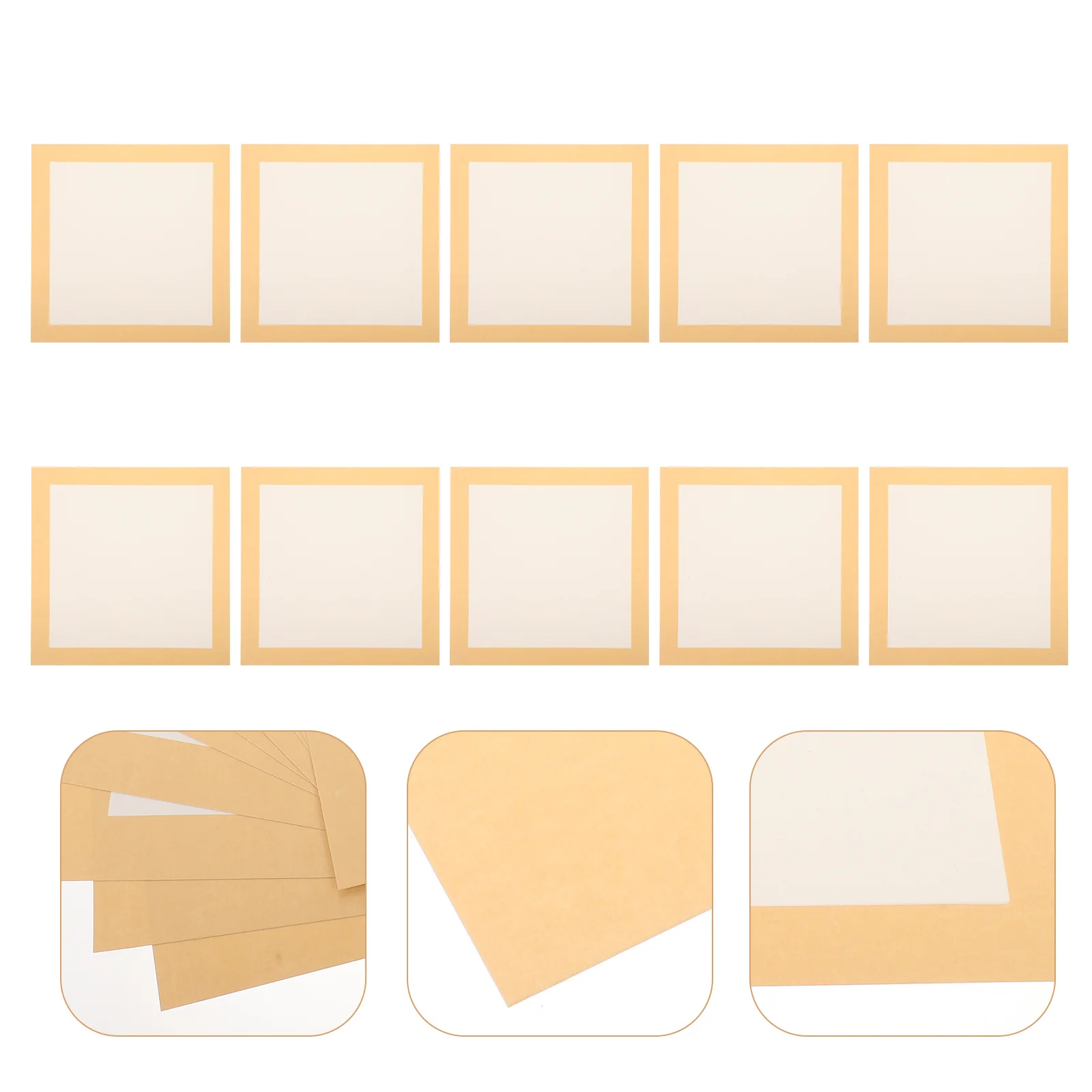 

10 Sheets Xuan Paper Mirror Cardstock Premium Handmade Rice Paper for Calligraphy Painting Sumi Ink Practice Professional