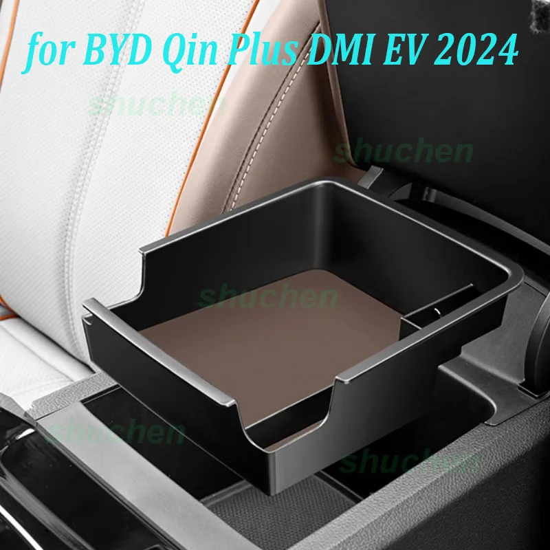 

Car Central Console Armrest Storage Box for BYD Qin Plus DMI EV 2024 Center Sort ABS Storage Box Interior Accessories