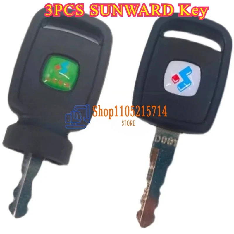 

3 шт. ключ зажигания SUNWARD D001 экскаватор 50 70 60 80 90 210 230 3 ПАКЕТ