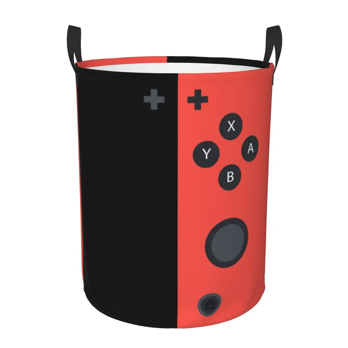 Custom Retro Video Game Controller Laundry Basket Foldable Gamer Gift Clothes Hamper for Nursery Kids Toys Storage Bag