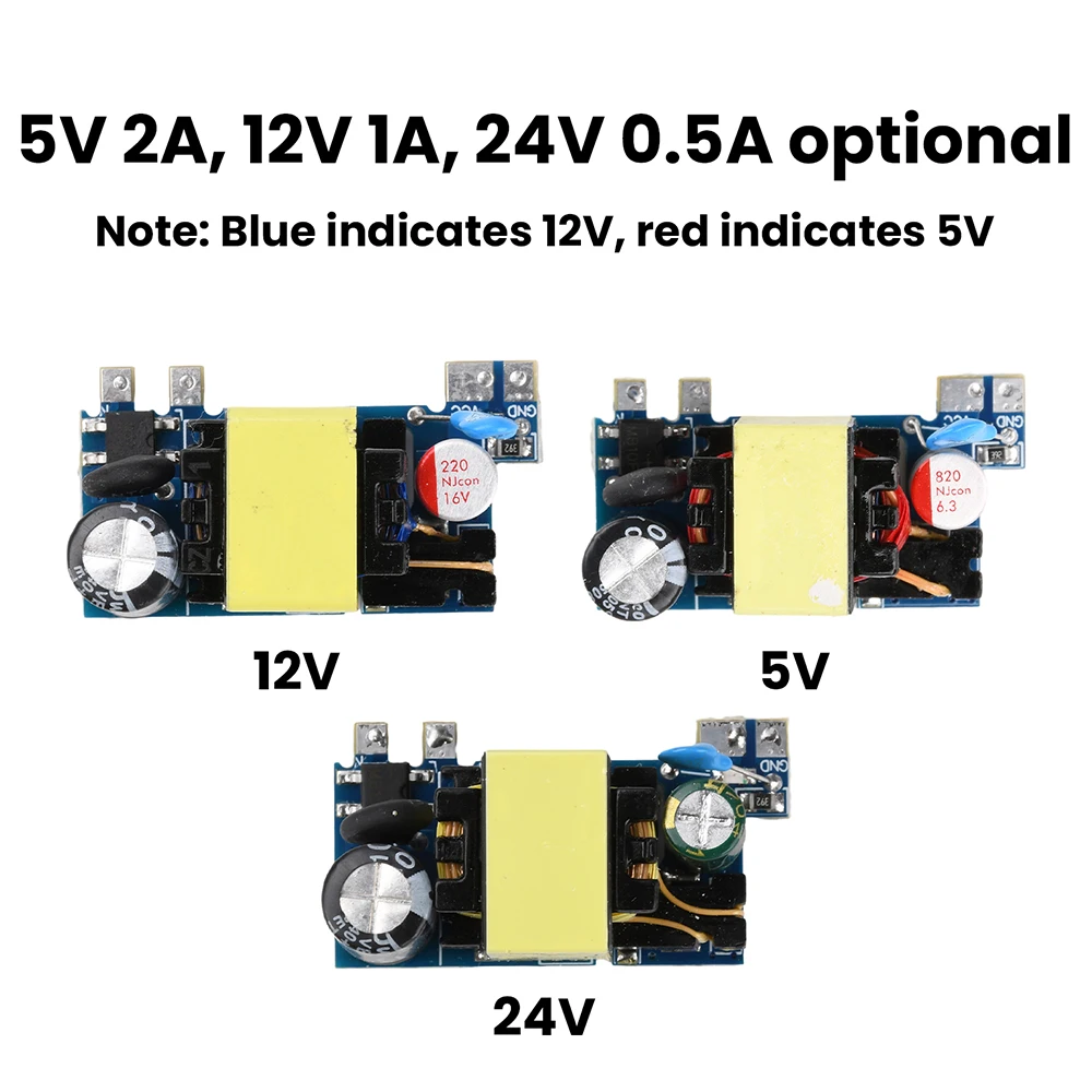 Precision 5V 12V 24V Isolated Switching Power Module AC-DC Step-Down Compact Wide Voltage Protection