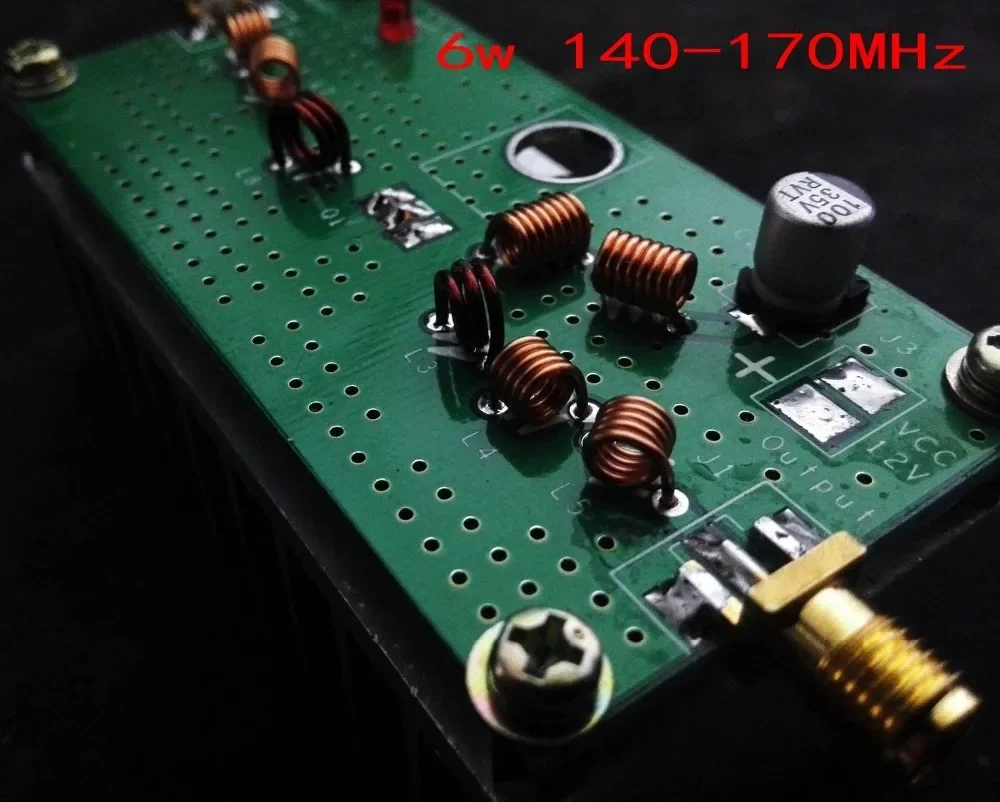 NEW 6W 140M-170MHz VHF Power Amplifier For FM Transmitter RF Radio Ham With Heatsink
