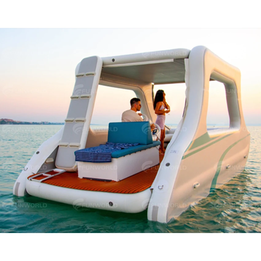 Large Szie 4-8 Persons Inflatable Yacht Boat Inflatable Electric Boat With Anti-slip Floor Pontoon Boat Ships Fishing Diving