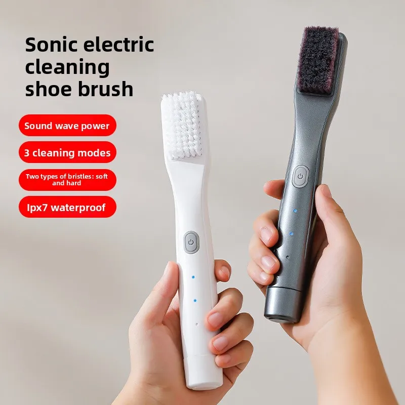 Wireless Charging Electric Shoe Washing Brush Household Leather Shoes Ultrasonic Vibration Brush Strong Cleaning Upper Shoe