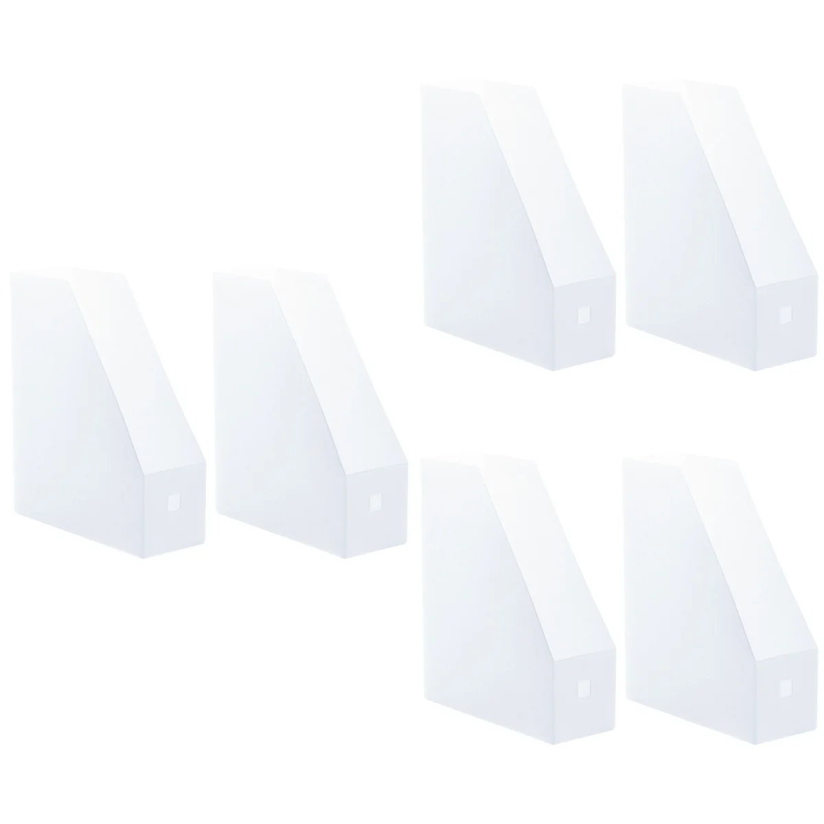 Multipurpose File Storage Rack, Prateleira de documentos, Organizador do escritório, suporte plástico, Notebook Suprimentos, 3 pcs