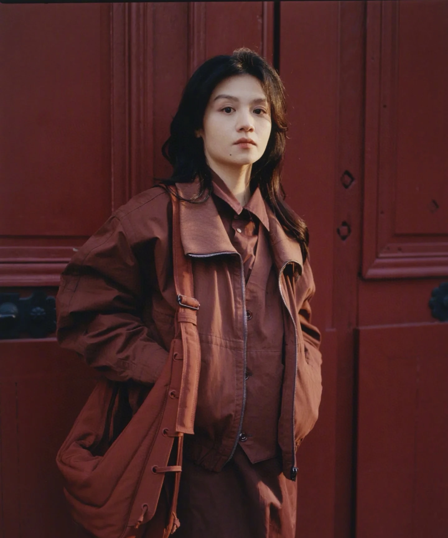 Lem Heavyweight Waed Cotton Jaet Casual Leisure Workwear Sle ort Coat Ele Two-Piece Look Dames Faion