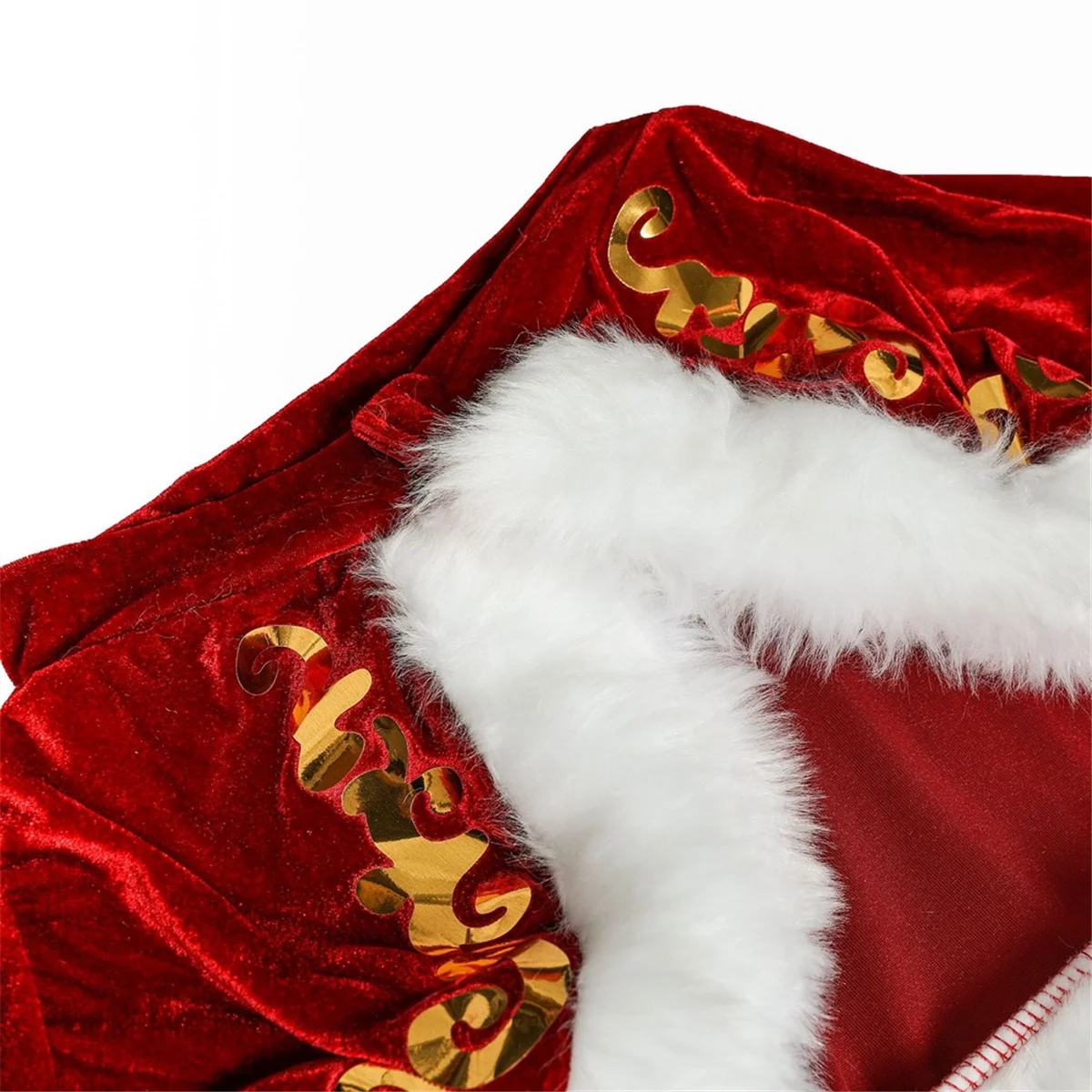 ABJS disfraz de Papá Noel para adultos, disfraces de Navidad, traje de fiesta de Cosplay de Papá Noel para niños, disfraz de Cosplay XXL