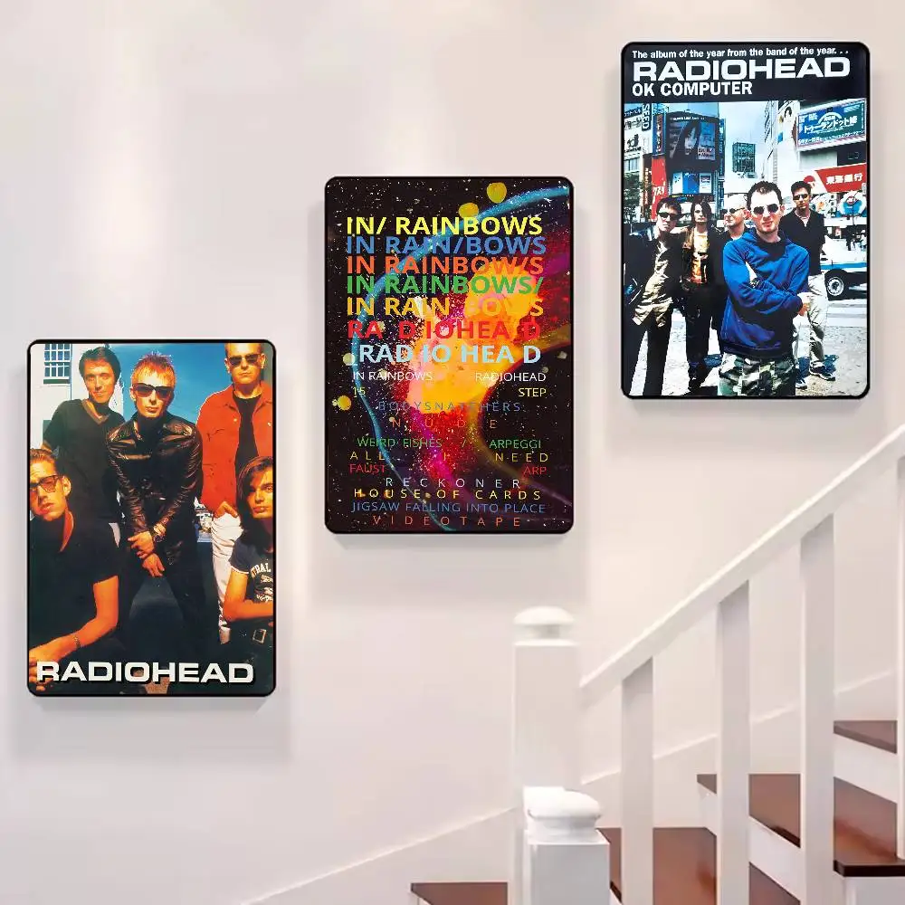 ملصق R-RadioheadES روك آند رول رائع عالي الدقة جدار لاصق مقاوم للماء لغرفة المعيشة المنزلية وغرفة النوم والديكور الجمالي #3