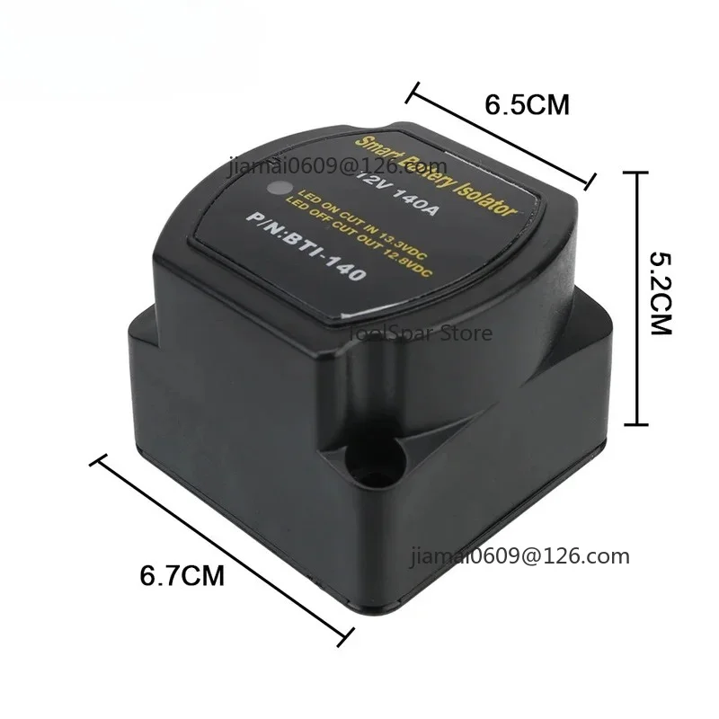 12V 140A VSR Voltage Sensitive Relay Smart Split Charge Battery Isolator for Camper 2 Battery Banks