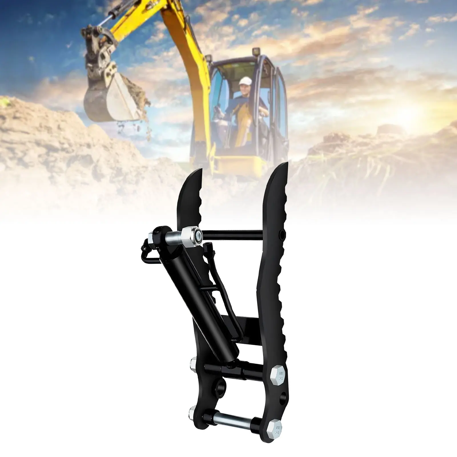 

Hydraulic Thumb Clip Mn Steel Mini Excavator Single Hole Hydraulic Thumb Clip with M14 Hose Hydraulic Thumb Clip Attachment