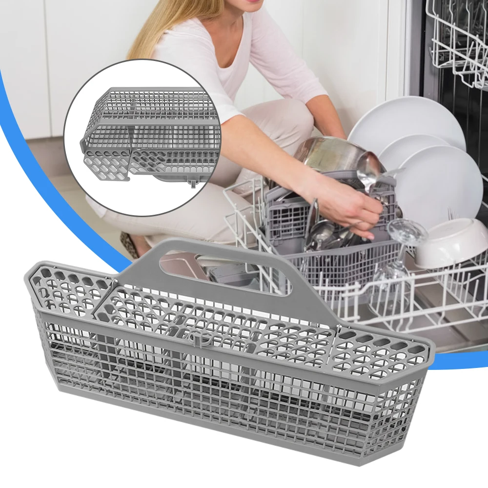 سلة تخزين غسالة الأطباق العالمية سلة أدوات المائدة البلاستيكية لـ GE WD28X10128 لشركة Siemens Midea Panasonic Haier Bosch