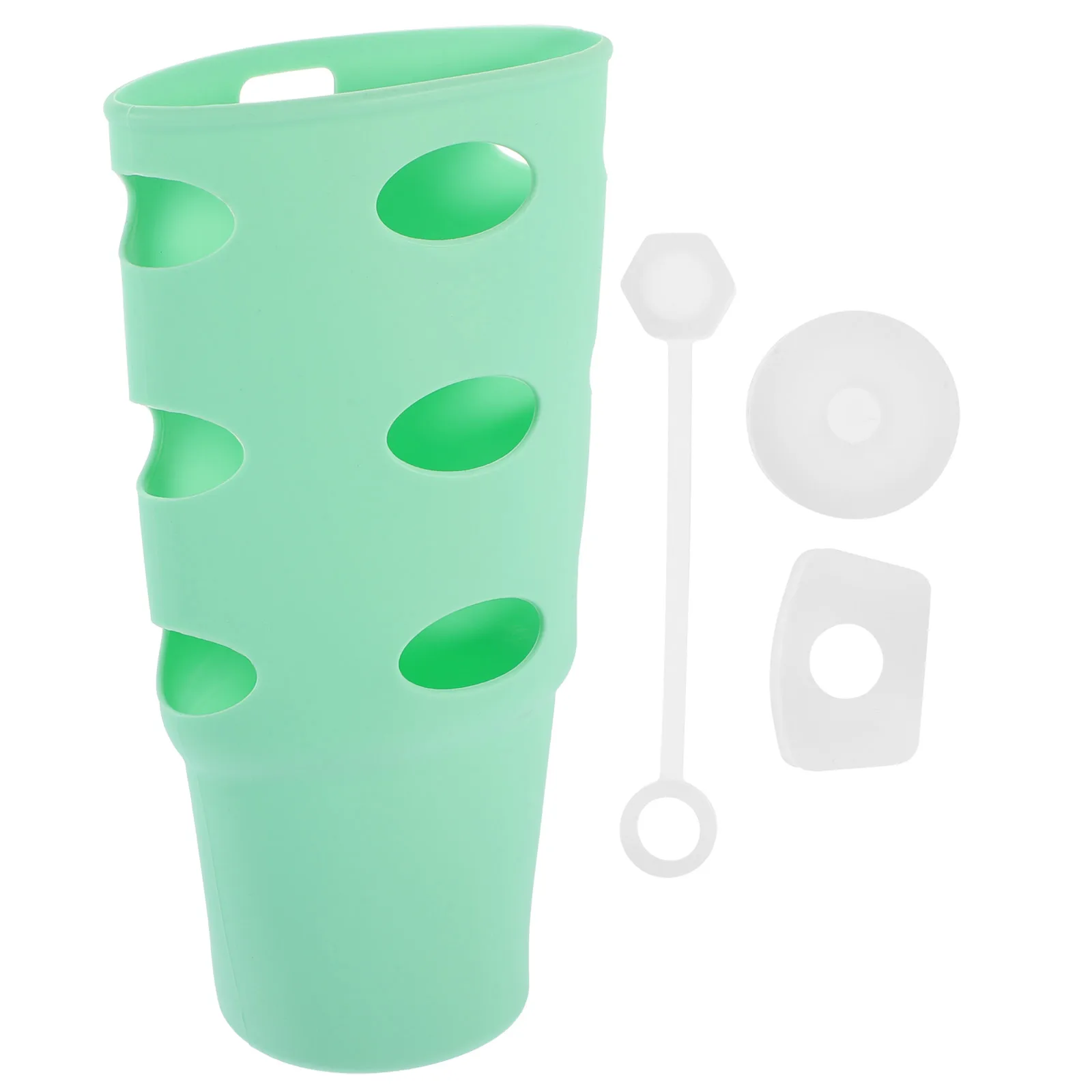 

Water Bottle Sleeve Silicone Boot 30Oz Reusable and Wear Resistant Table Surface Protector Silicone Sleeve Water Bottle Cover