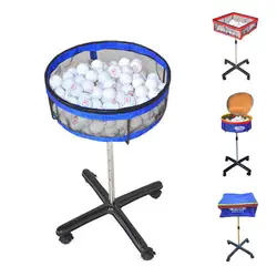 Professional Table Tennis Collecter Capacity Collect 250 Pcs Moving Multi-ball Storage Basin Adjustable Height And Eazy To Move