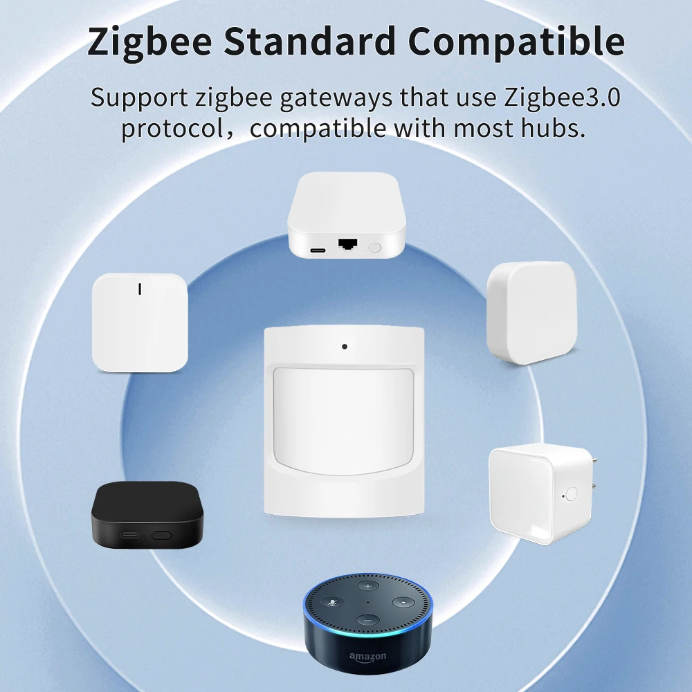 Tuya Zigbee Smart PIR Motion Sensor Detektor Home Security Einbrecher Alarm Sicherheit Einbrecher Hause Assistent Wireless für Smart Leben