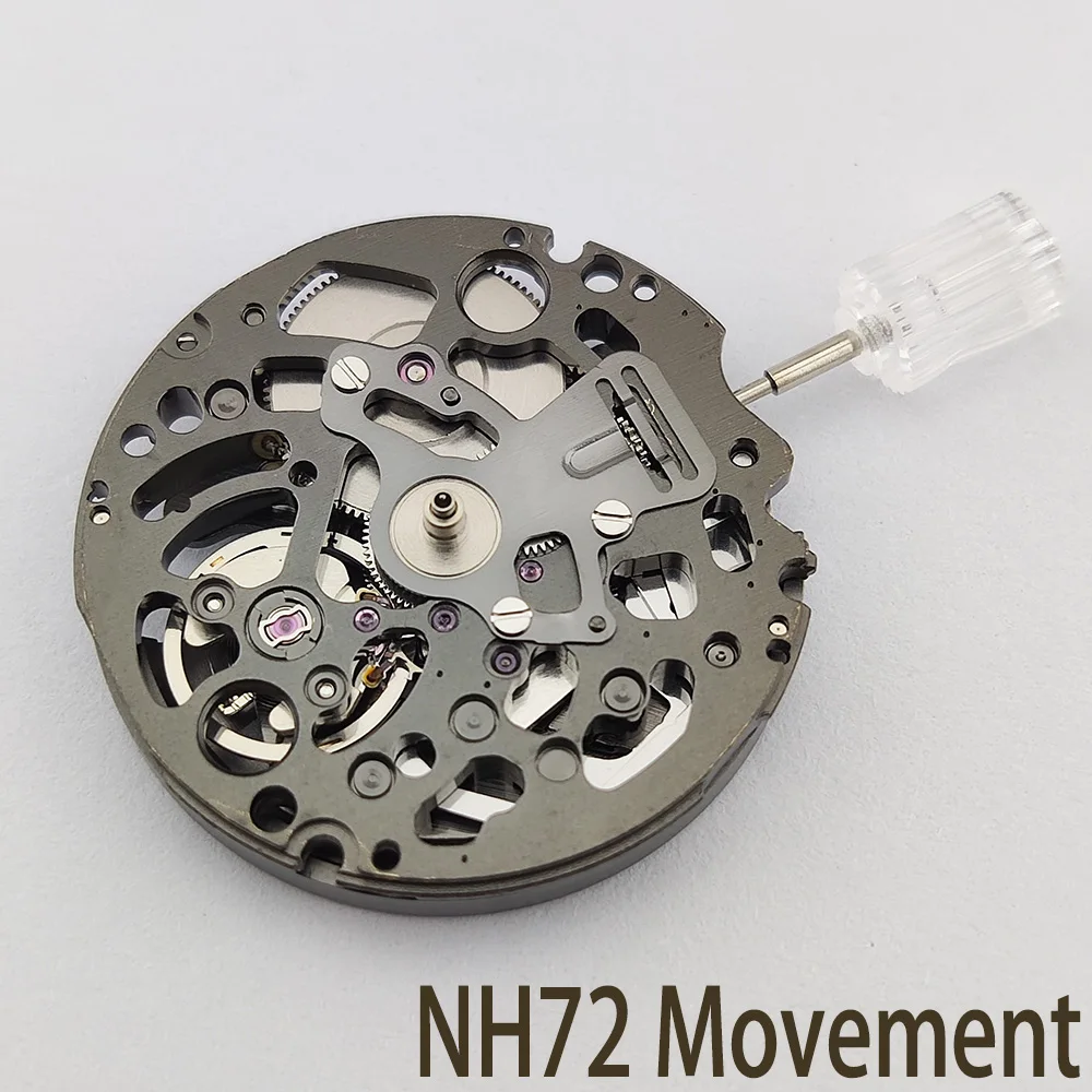 

Japan Original NH72A Luxury Automatic Mechanical Movement Watch Parts Replacement Kit High-Precision 24 Gemstones NH72 Movement