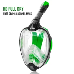 Snorkeling Mask Diving Full Face Snorkel Scuba Integral Swimming Goggles Underwater Sport Set Respirator Anti-fog Waterproof