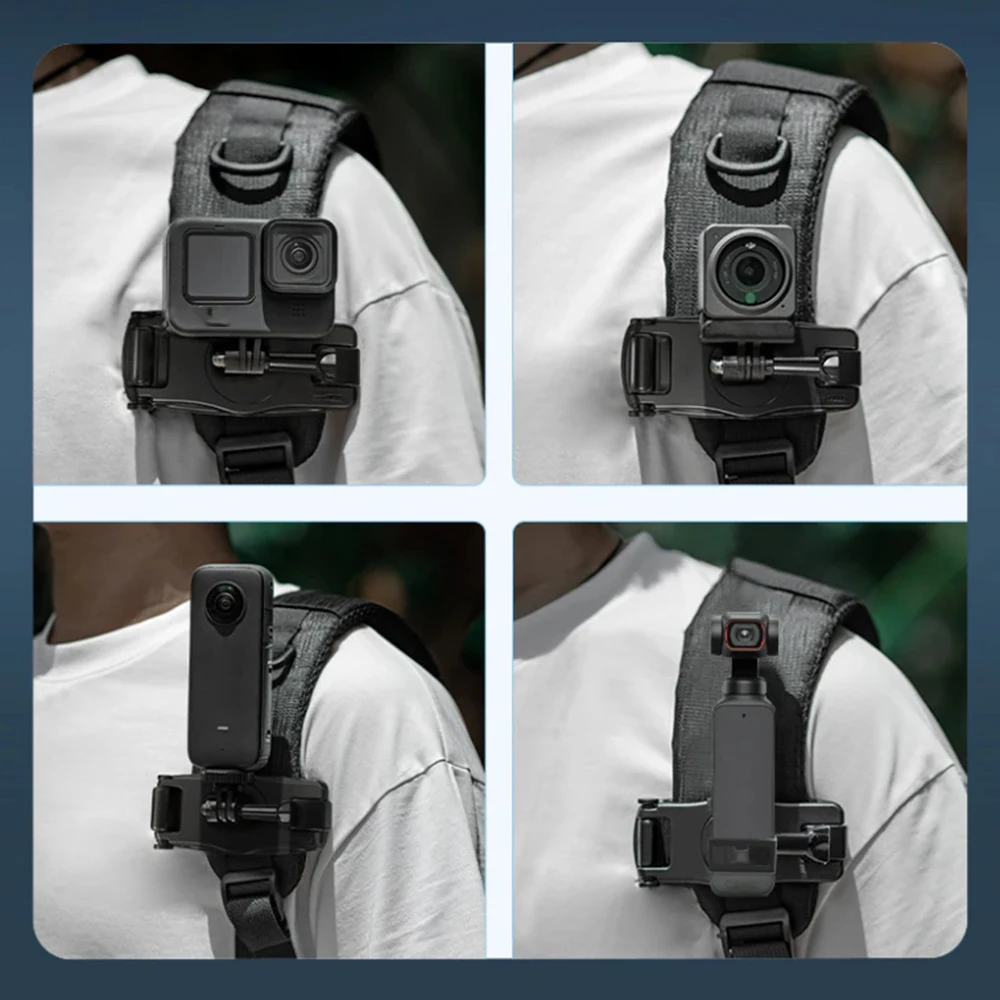 For GOPRO 13 DJI Action 4 Backpack Clip Bag Holder Mount For Insta360 Ace Pro Go3 X3 GOPRO 12 11 Action Camera Vlog Accessories