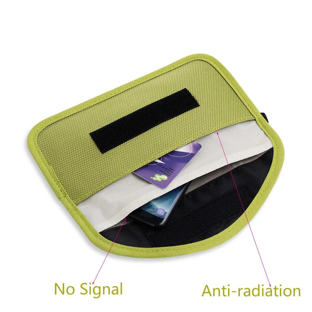 Portable Car Key Signal Blocker Case Faraday Cage Fob Pouch Keyless RFID Blocking Bag RFID Card Protector Car Accessories