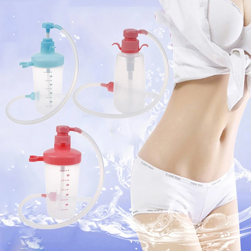 Vaginal Clearner Anal Douche Enema Reusable Medical Vagina Irrigator Ass Anus Cleaning Syringe Female Vagina Washer 500ml/350ml