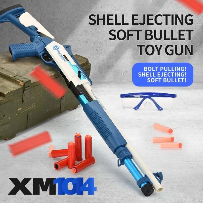 

XM1014 Soft Bullet Toy Gun Foam Shell Ejection Toy Foam Darts Blaster Pistol Manual Airsoft Gun Handgun For Kid Adult Game Gift