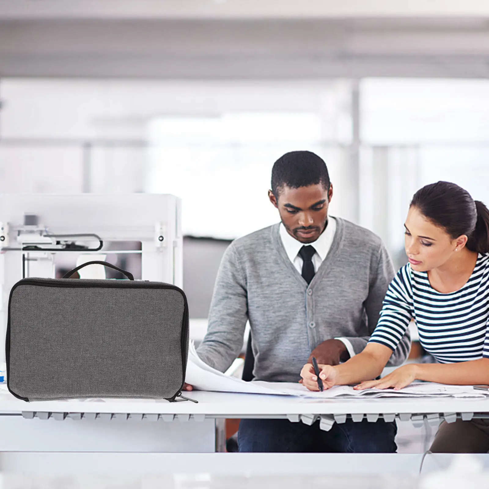 

Waterproof Photo Printer Carrying Case with Heavy Duty Zipper for Cp1300 Portable Photo Printer Protective Travel Storage