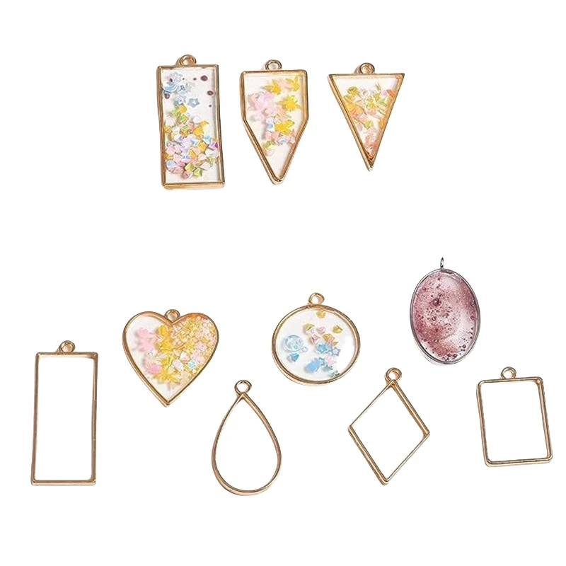 BoYuTe (50 Pieces/Lot) Alloy Pendant Bezel Tray Frame Materials Handmade Diy Jewelry Accessories