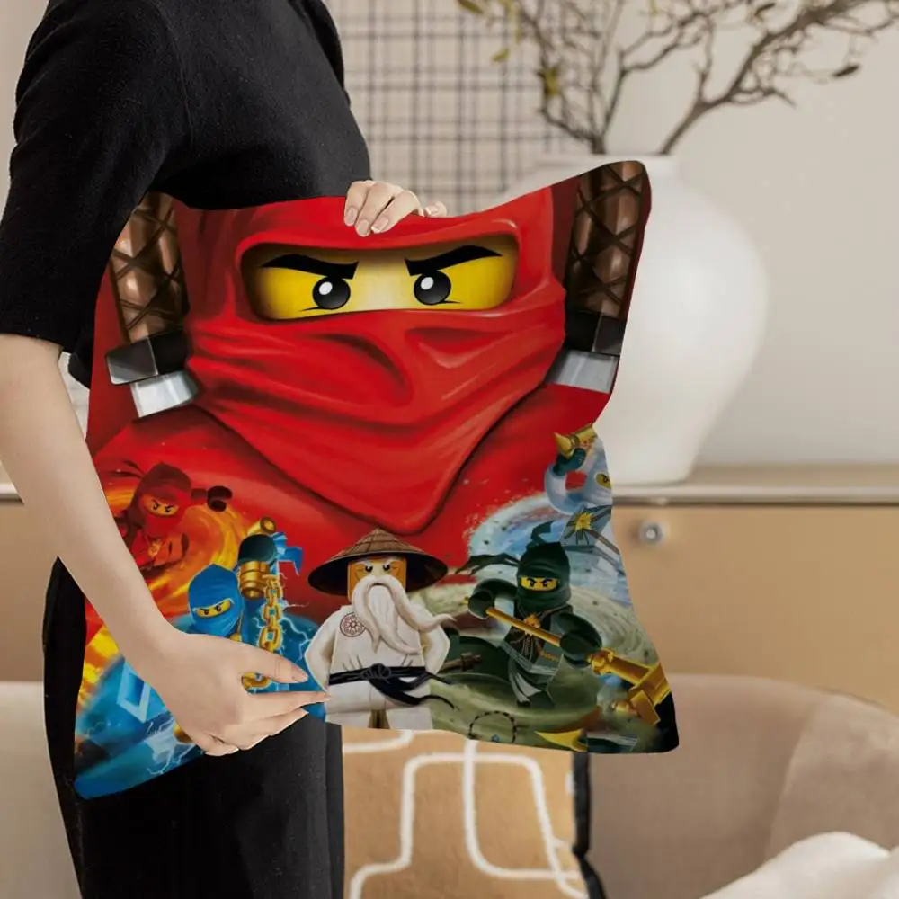 L-Lego N-Ninjago Zane Pillow Gift Home Office Decoration Pillow Bedroom Sofa Car Cushion CoverPillow Case view 6