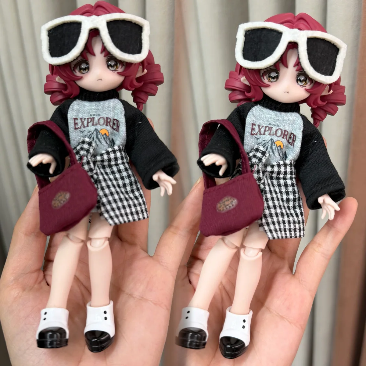 New Suit Ob11 Doll Clothes Flat Replace 8 Points 12 Points Bjd Dress Up 16-17 Cm Doll Skirt Daily Wear Suitable for Bjd view 3