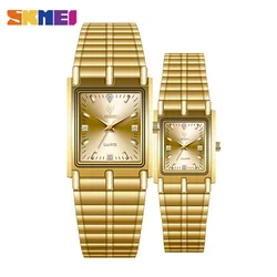 2022 Luxury Gold Steel Bracelet Wristwatches Female Male Clock Golden Quartz Watch For Men Women Watches relogio masculino L1018