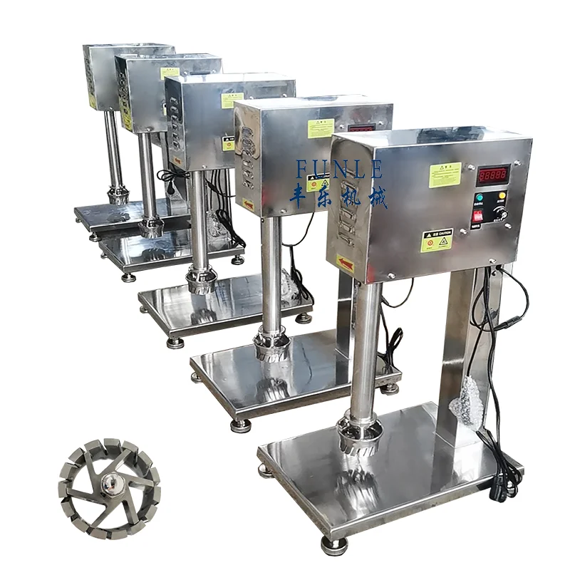

Hot Sale Stainless Steel Lifting Type Lab Speed Regulation High Speed High Shear Mixer for Cream Paste