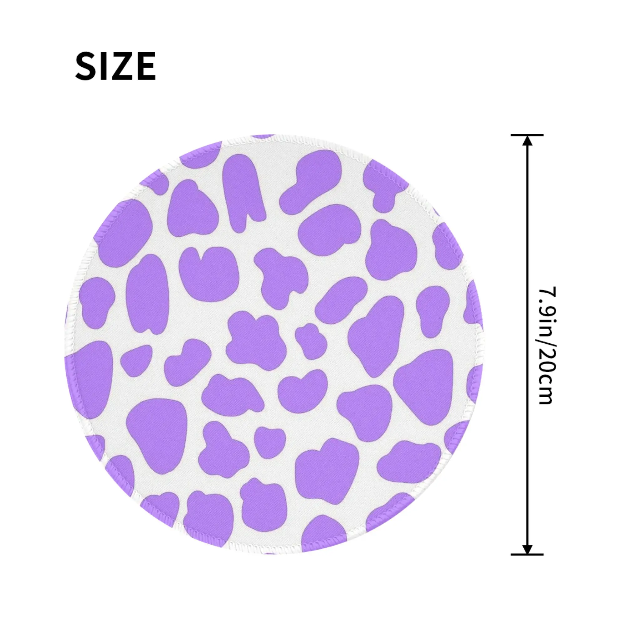 Purple Cow Hide Print Pattern Mouse Pad Computer Keyboard Mouse Mat Gamer PC Laptop Desk Mat Office Accessories Table Mats