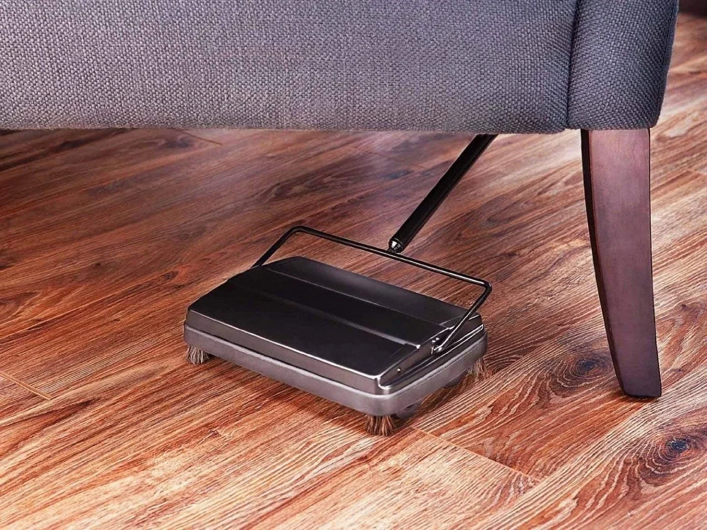 

17027 Carpet & Floor Sweeper- Mini Stick Cleaner For Hardwood Surfaces, Wood Floors, Laminate, Tile- Small & Portable