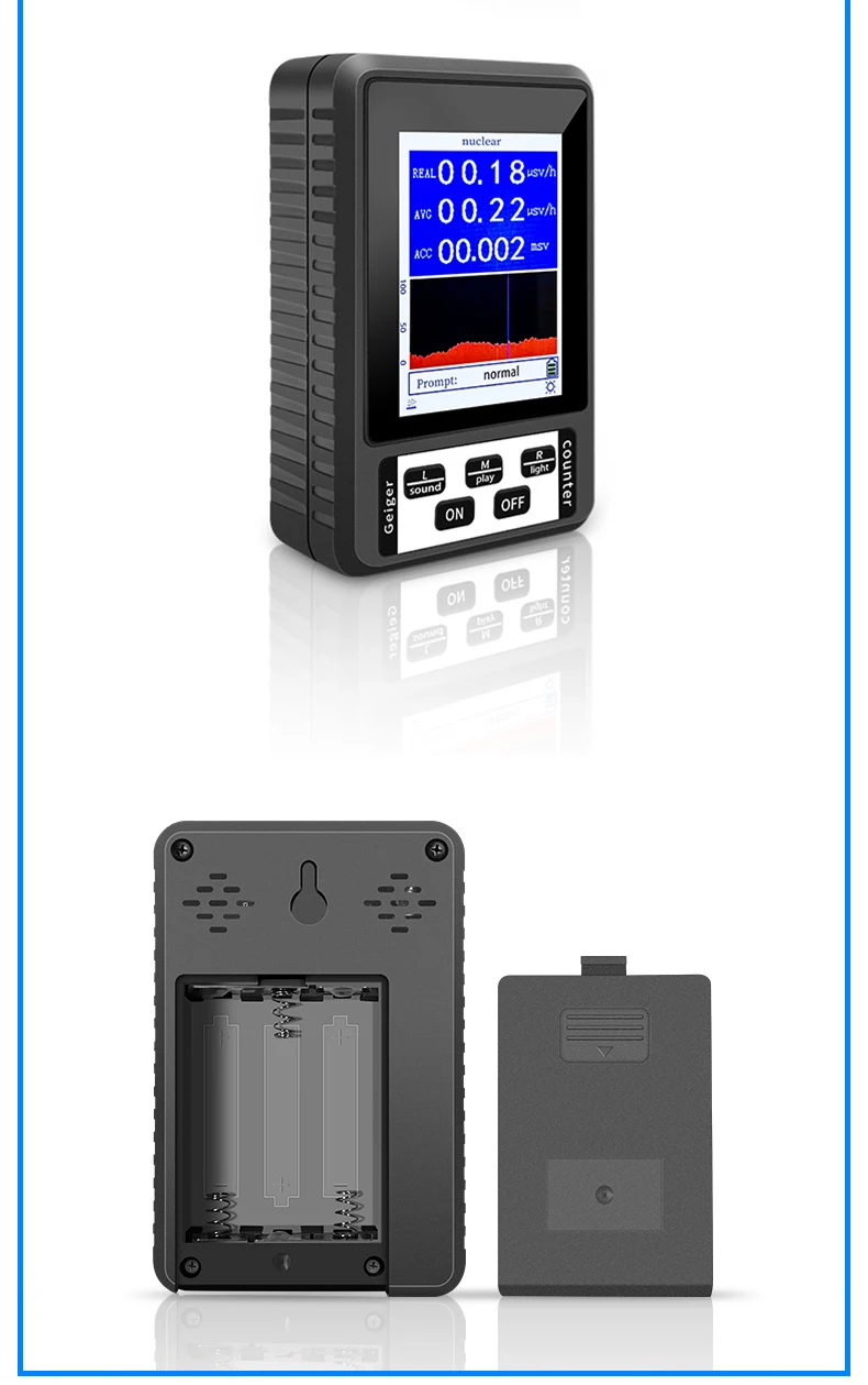 XR-1 Tragbarer Geigerzähler Nuklearstrahlungsdetektor Persönliches Dosimeter Marmor-Tester Röntgenstrahlungsdosimeter – Detail 15