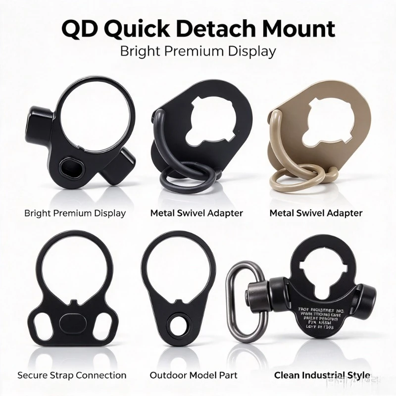 Metal QD Swivel Adapter Single Dual Point Strap Link Anti-loose Lock Outdoor Hobby Sport Model Mount Connector