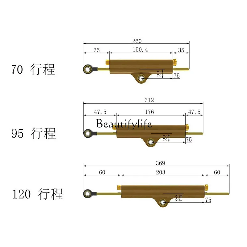 Motorcycle Steering Stabilizer Damper - Universal Handlebar