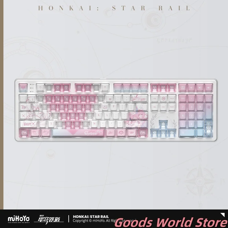Teclado mecánico original Cyrene mIHOYO Honkai Star Rail, teclado para juegos Cyrene, disfraz de cosplay de Demiurge, regalo de anime.