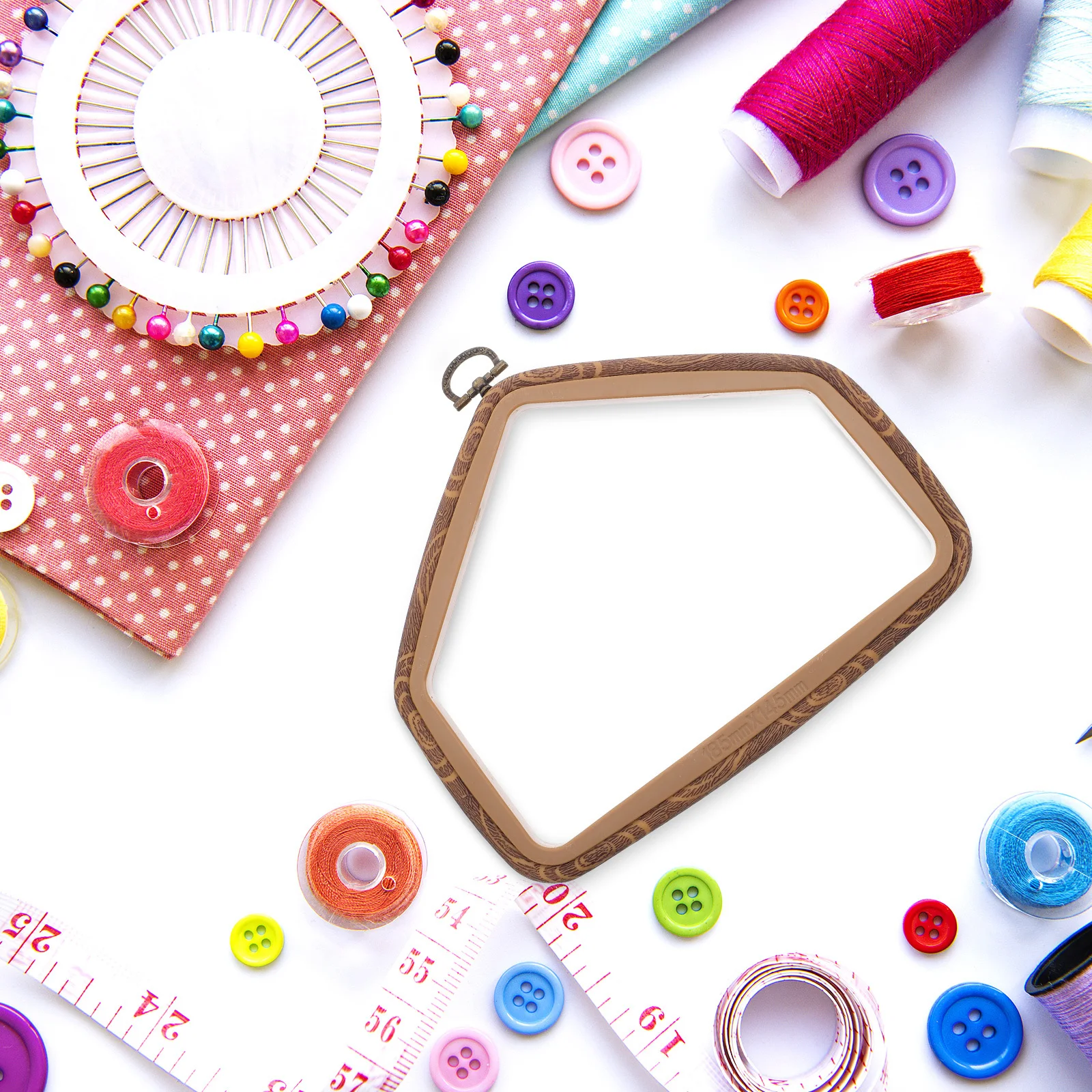 4 قطعة شكل التطريز الرجعية تقليد الخشب عبر غرزة الإطار DIY جدار ديكور اللوحة الزخرفية الخياطة الحرفية