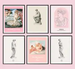 Ancient Greek Goddess Poster Canvas Painting Wall Art Roman Aphrodite Venus Prints Living Room Bedroom Home Decor Frameless