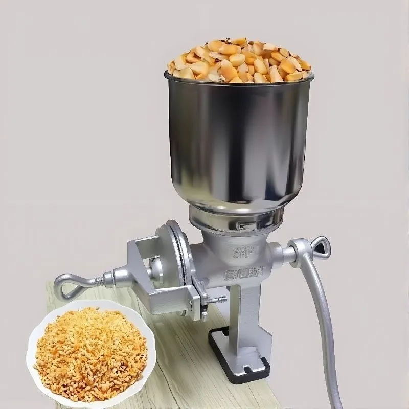 Manual Hand Grain Mill Stainless Steel Household Grinder for Corn Nut Wheat Feed Flour Milling Machine