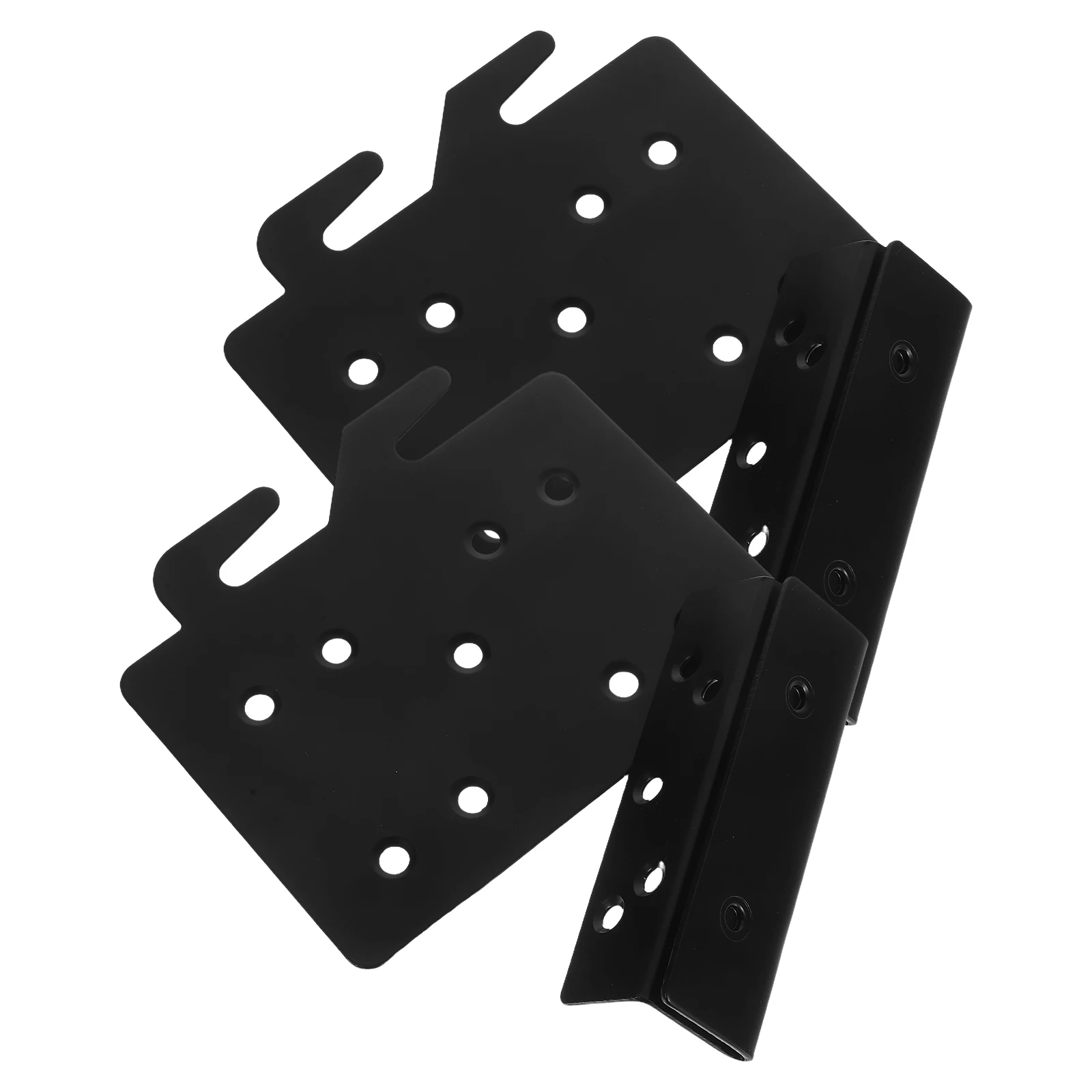 

1 set Bed Rail Bracket Fasteners Hardware Kit Sturdy Iron Easy Installation Versatile Use Frame Adapter Replacement Parts
